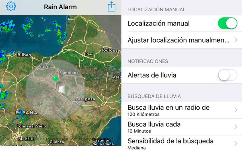 rain alarm - alarma de lluvia - la casa de las setas
