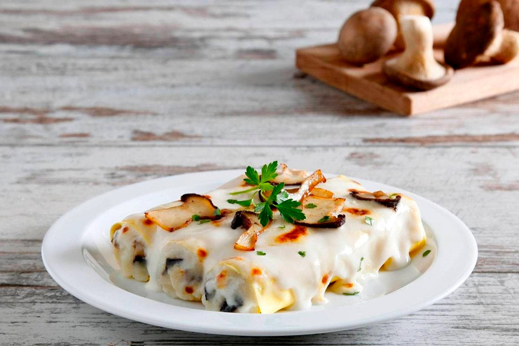 canelones setas